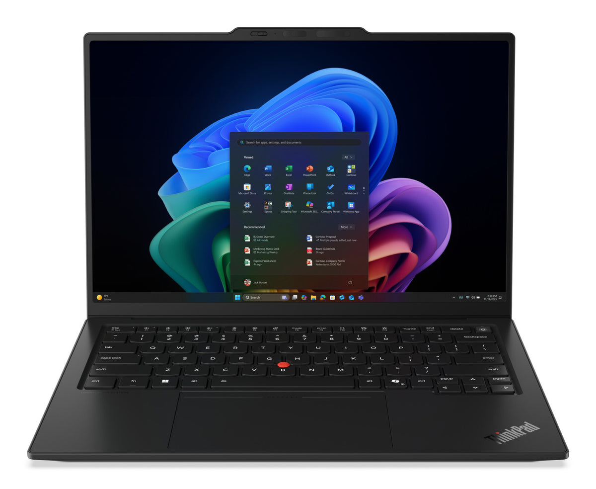 Lenovo ThinkPad X1 Carbon Gen 14 Aura Edition Copilot+ PC Intel Core Ultra 7 355 Computer portatile 35,6 cm (14") Touch screen WUXGA 32 GB LPDDR5x-SDRAM 1 TB SSD Wi-Fi 7 (802.11be) Windows 11 Pro Nero Italiano