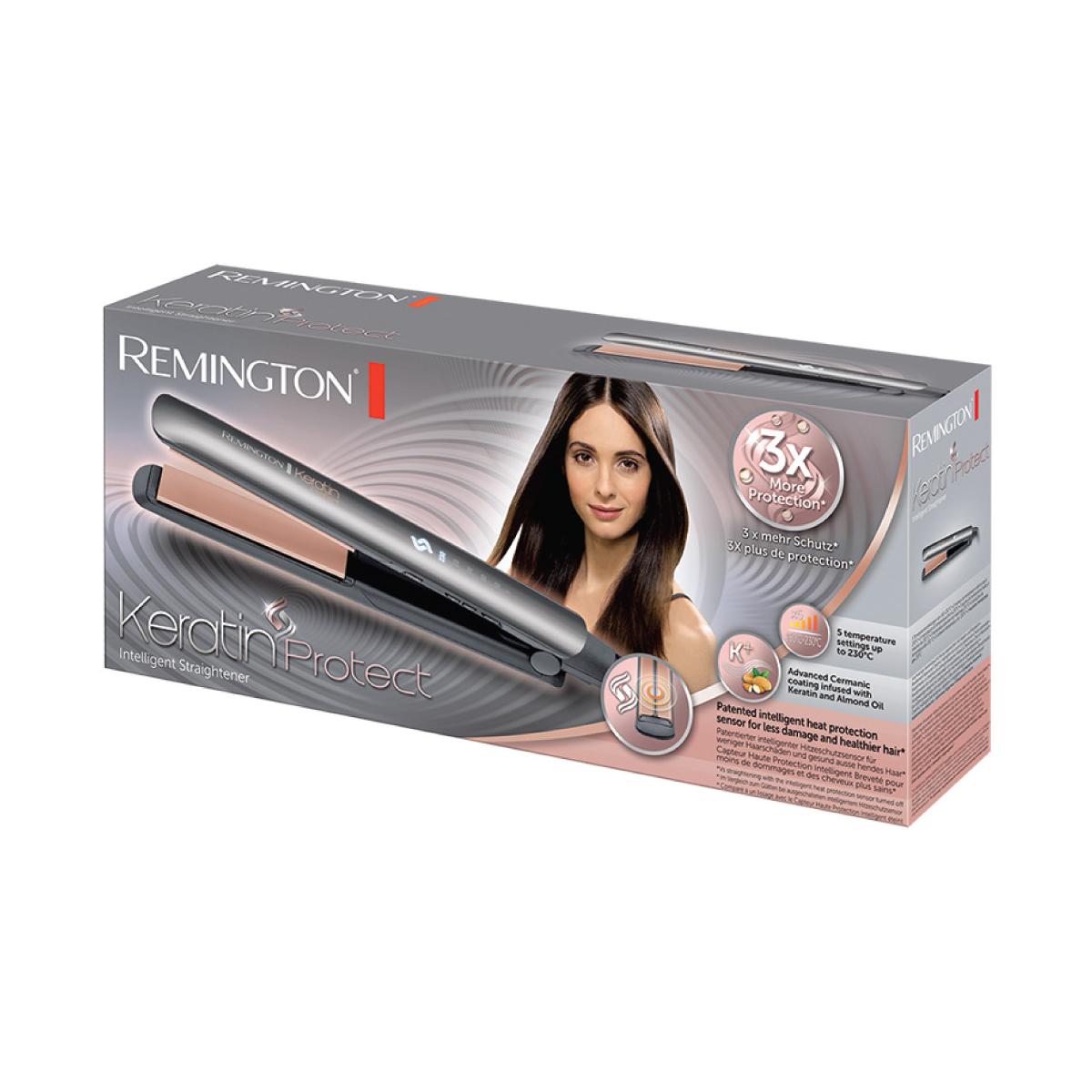 Remington S 8598 Piastra per Capelli Lisciante a Caldo Nero Grigio