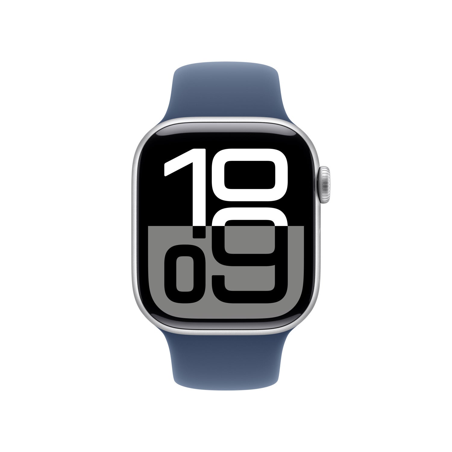 Apple Watch Series 10 GPS Cellular 42mm Cassa in Alluminio Color Argento con Denim Sport Band S M