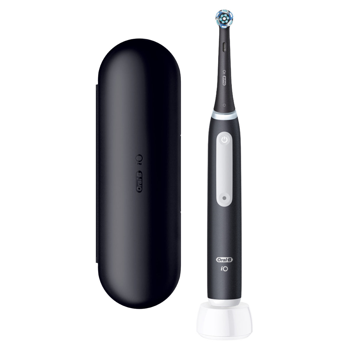Oral-B Spazzolino Elettrico Ricaricabile iO 3 Nero, 1 Testina Di Ricambio, 1 Custodia Da Viaggio. 1 Spazzolino