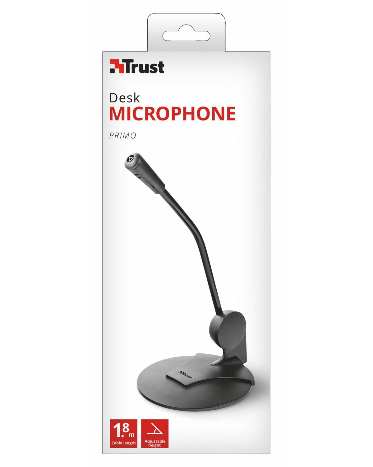 Trust 21674 microfono Nero Microfono per PC