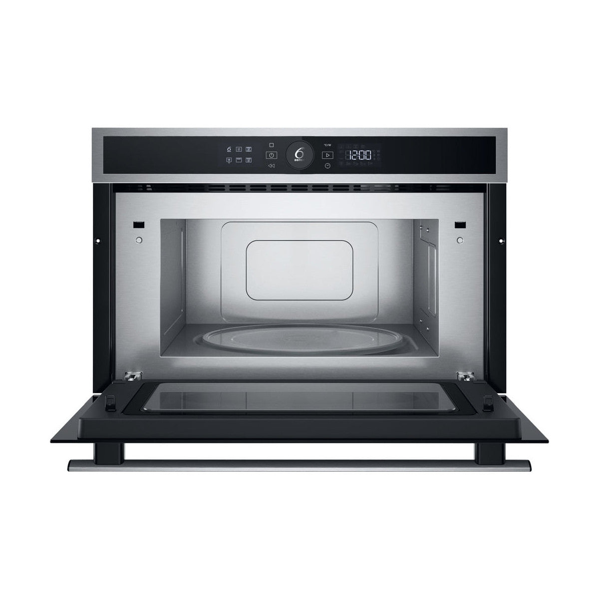 Whirlpool WMD4I4MX Microonde con grill, inox, Display Lcd 6 Senso, Crisp, 31 Lt