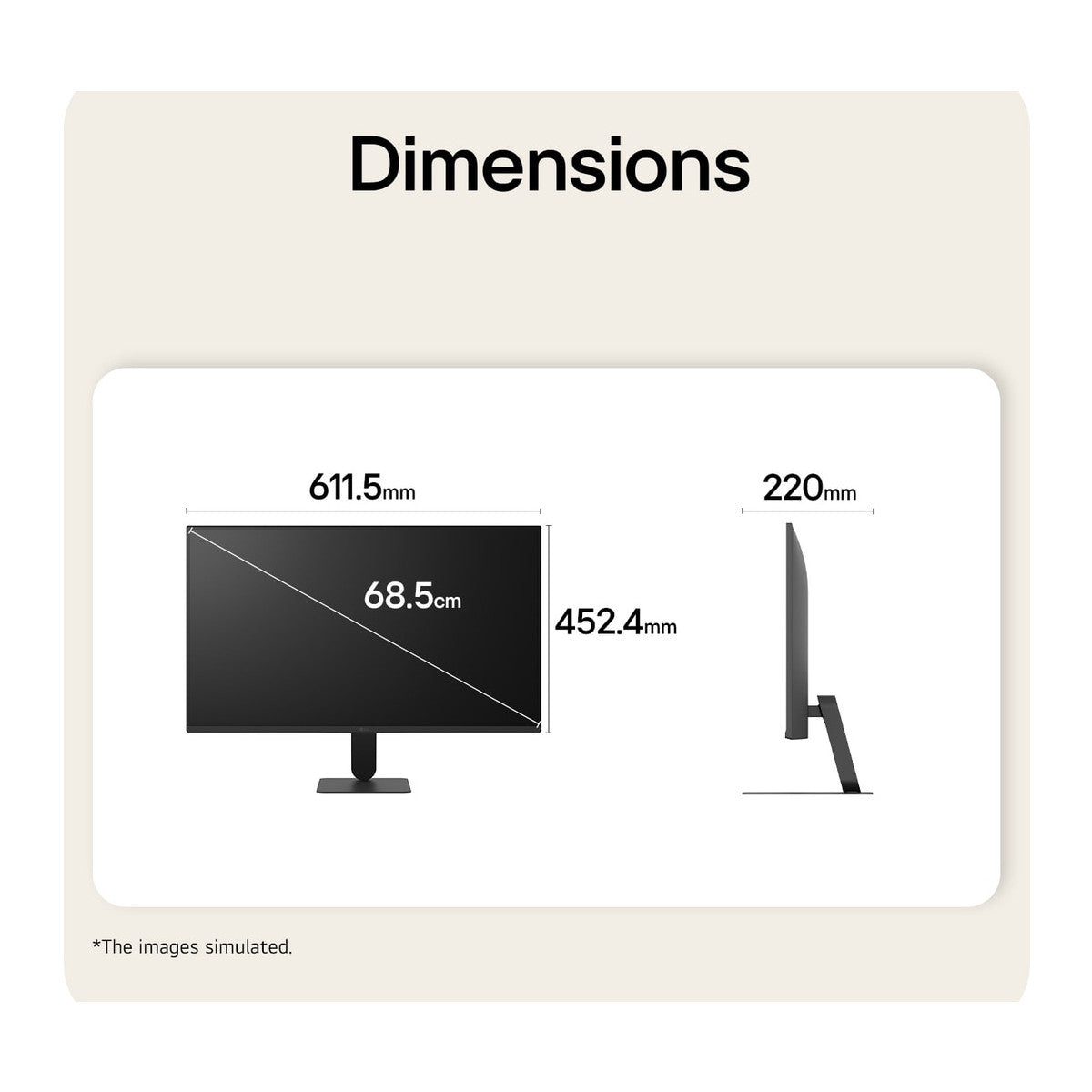 LG 27U411B-B Monitor PC 68,6 cm (27") 1920 x 1080 Pixel Full HD LCD Nero