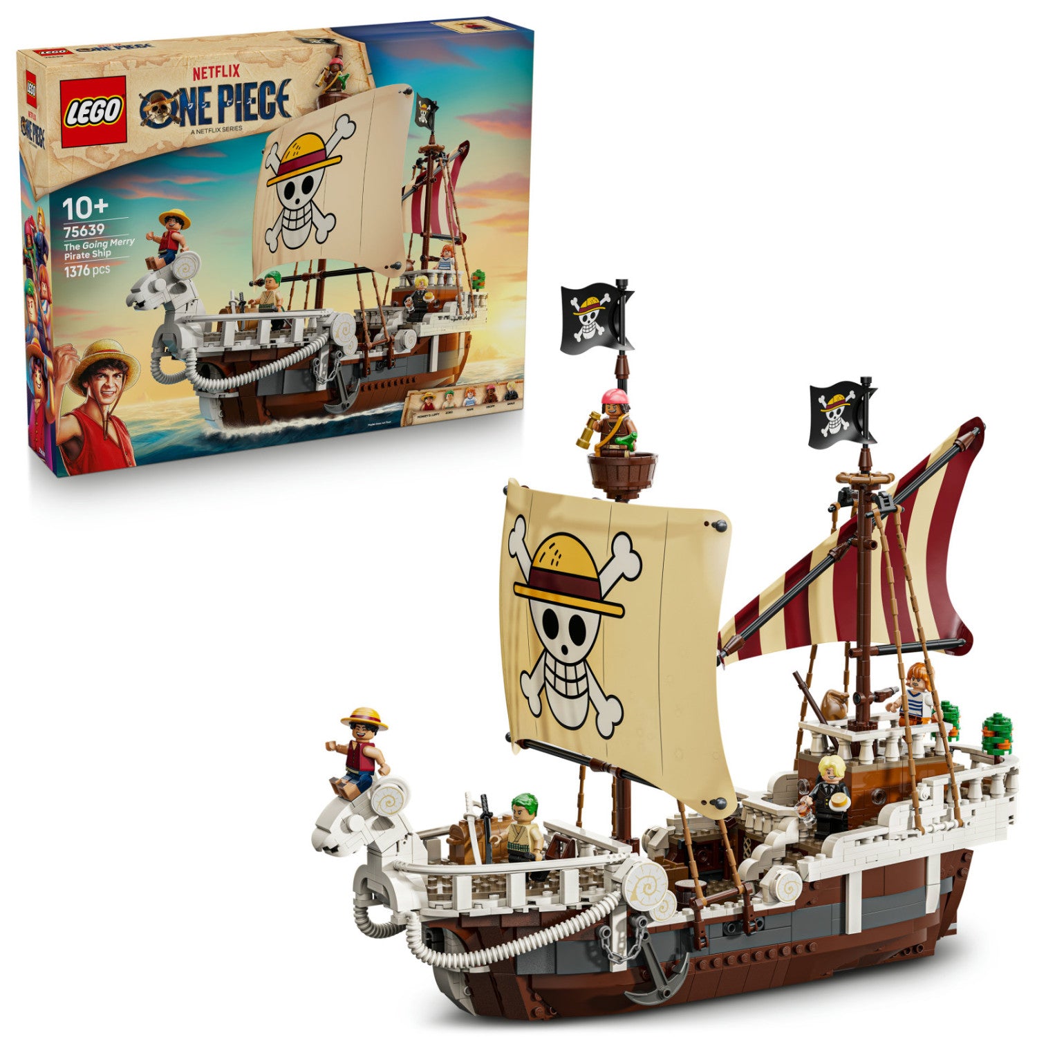 LEGO One Piece 75639 Going Merry Nave Pirata Set Costruzioni 1376 Pezzi 10 Anni
