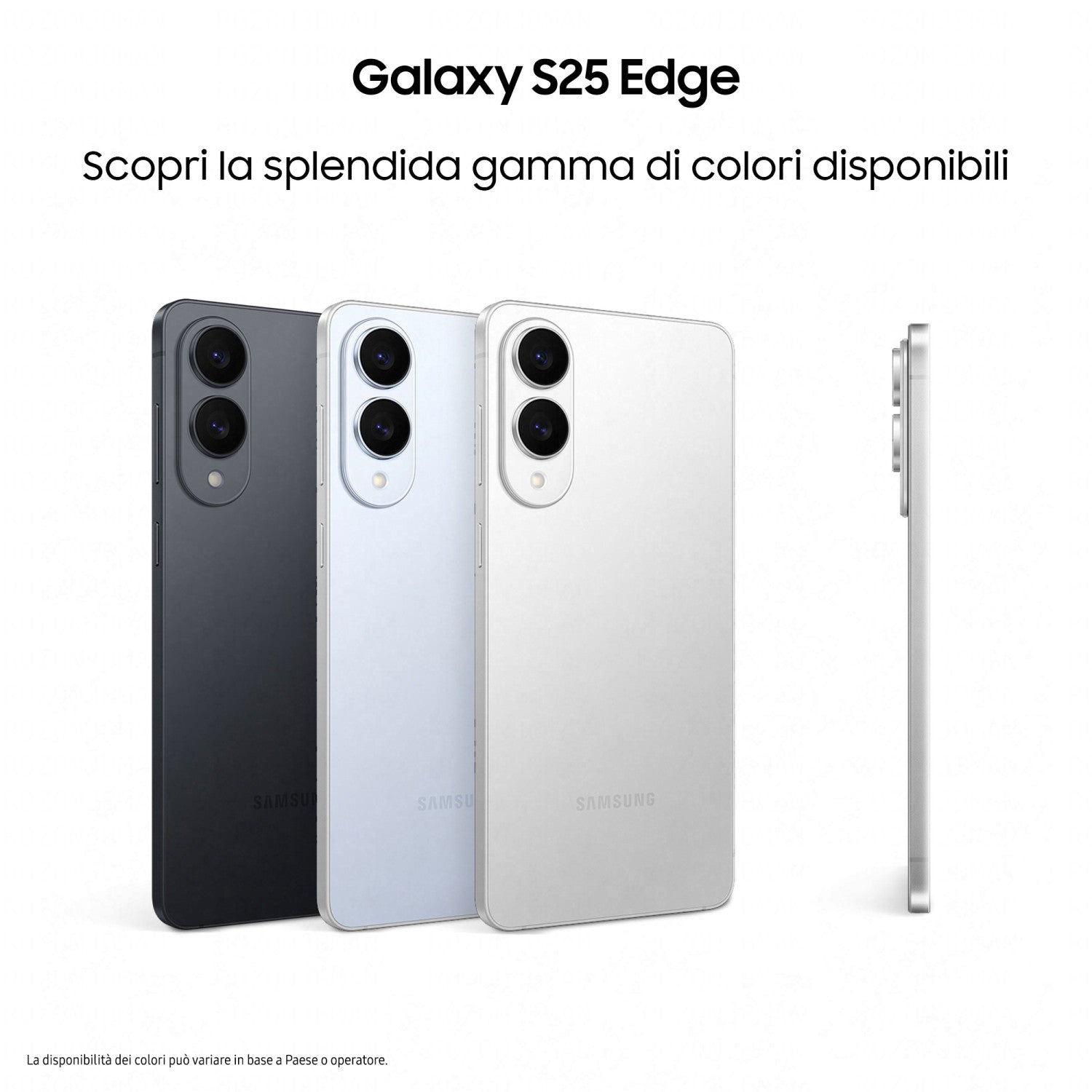 Samsung Galaxy S25 Edge, Smartphone AI, Display 6.7pollici QHD Dynamic AMOLED 2X, Fotocamera 200MP, RAM 12GB, 256GB, 3.900 mAh, Titanium Jetblack