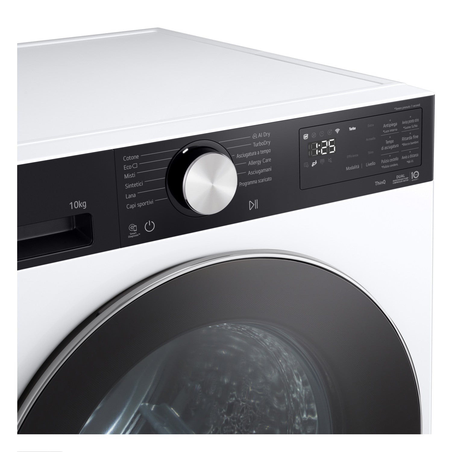 LG RNX5010TKC Asciugatrice Intelligente AI Dry10 kg Classe C Bianco