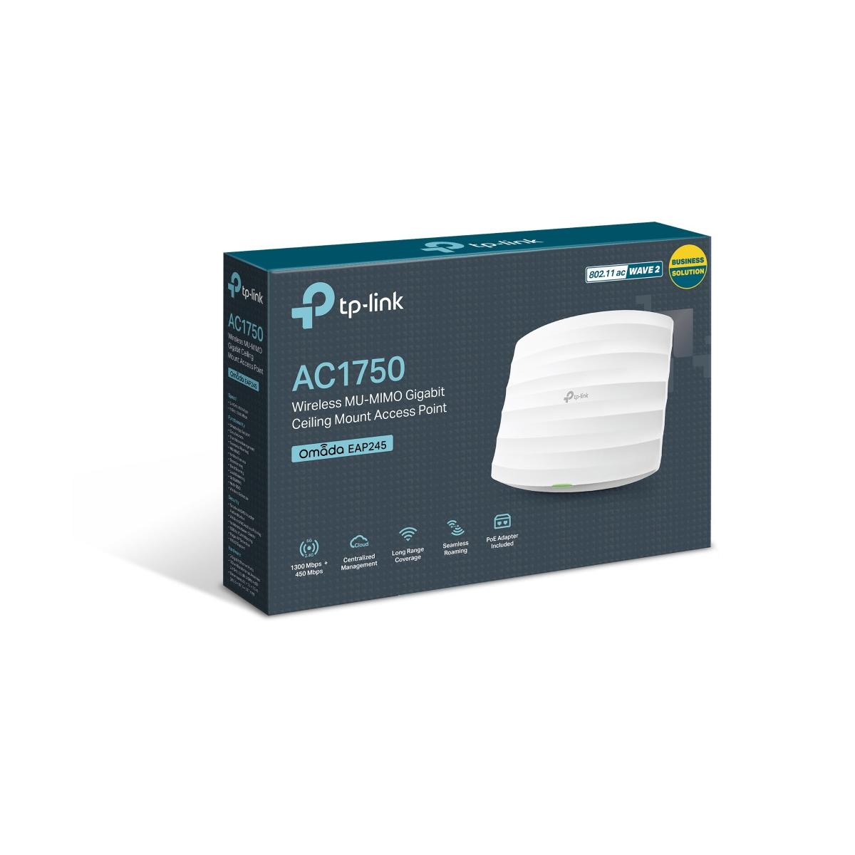 TP-Link EAP245 1300 Mbit/s Supporto Power Over Ethernet Bianco