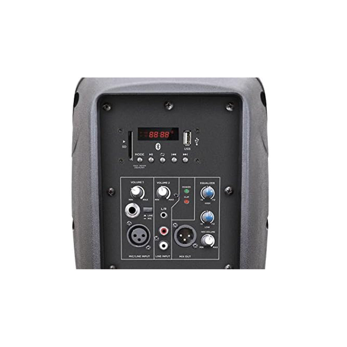 Gemini Cassa Attiva ES-08P BLU ES MKII Series 2 Vie Nera Con Bluetooth E Lettore MP3