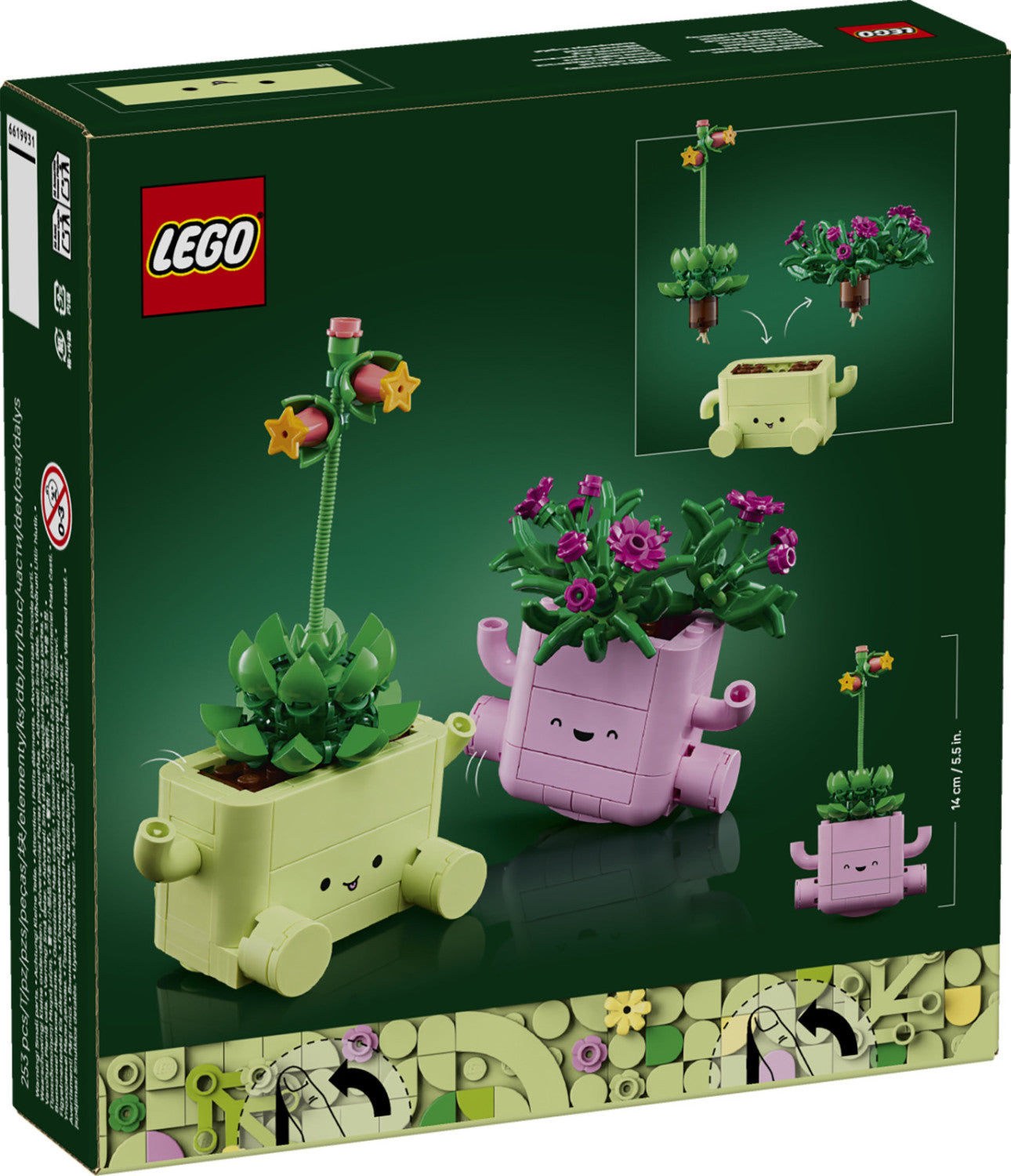 Lego Botanicals 11506 Piante Dondolanti, Set Con 2 Piante Finte E 2 Vasi - 253 Pezzi, 9