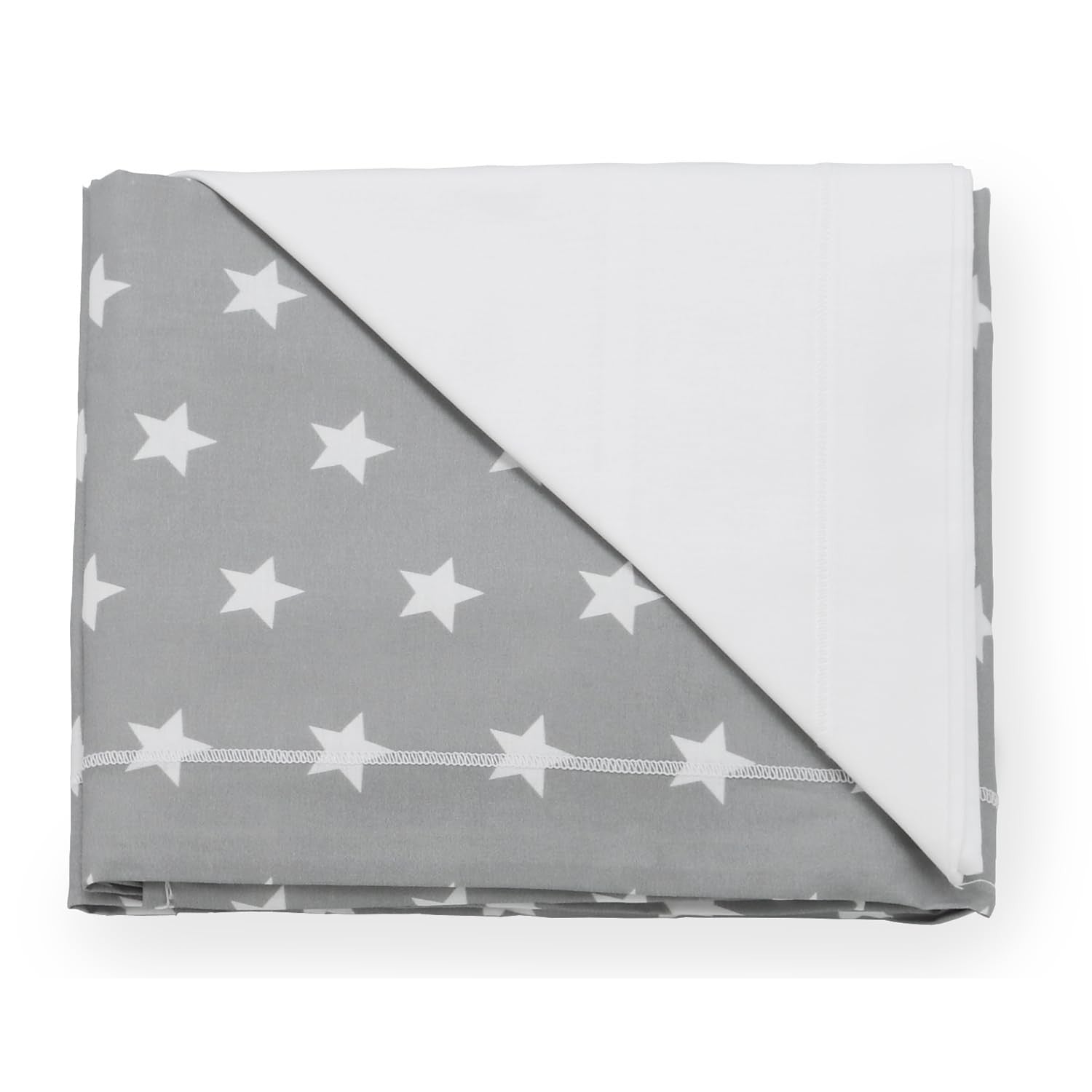 Italbaby Set Lenzuola Lettino 3 Pezzi Starlette Grigio 100 Cotone