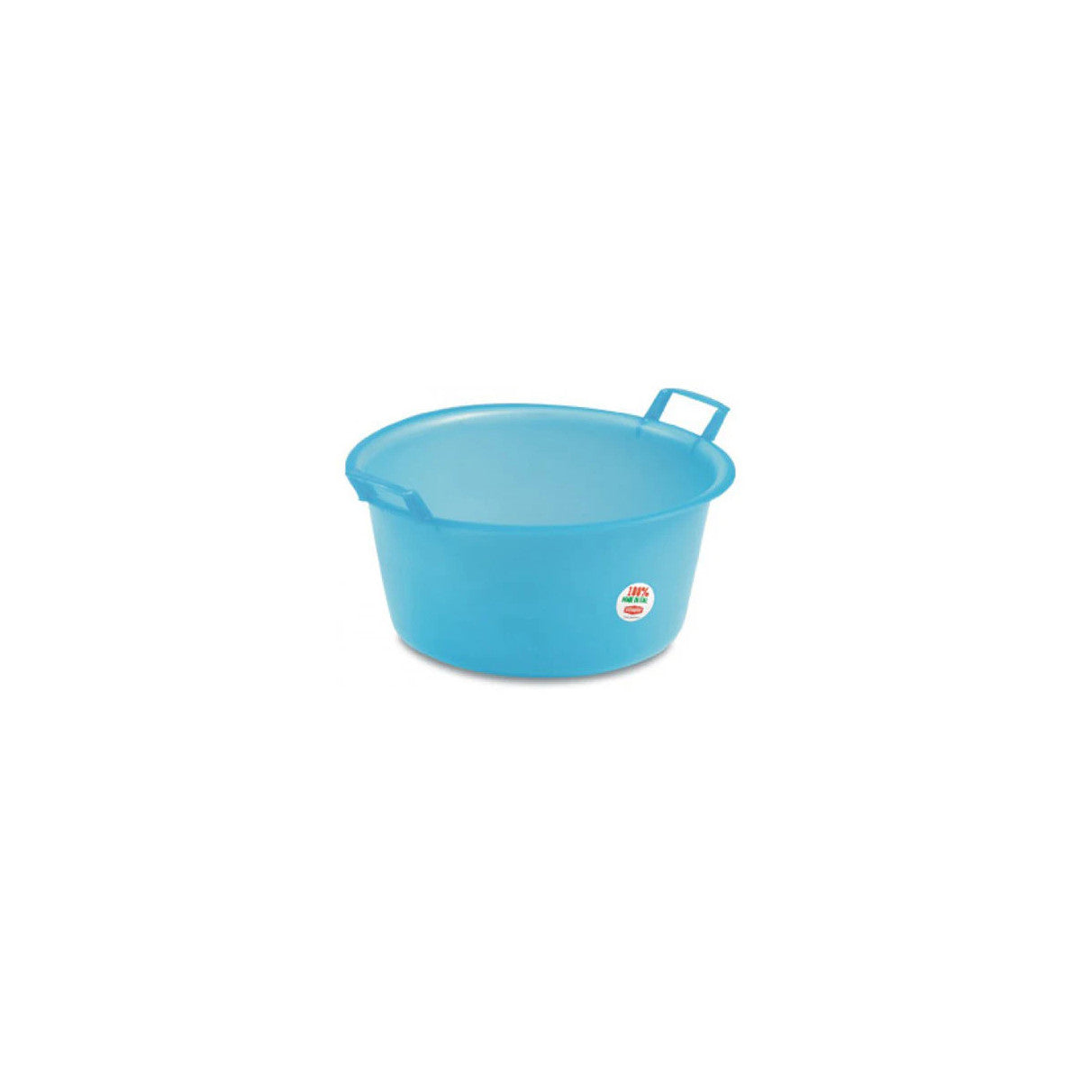 Stefanplast Bacinella Tonda Azzurra in Polietilene Linea Primavera Diametro 45 cm 20 Lt