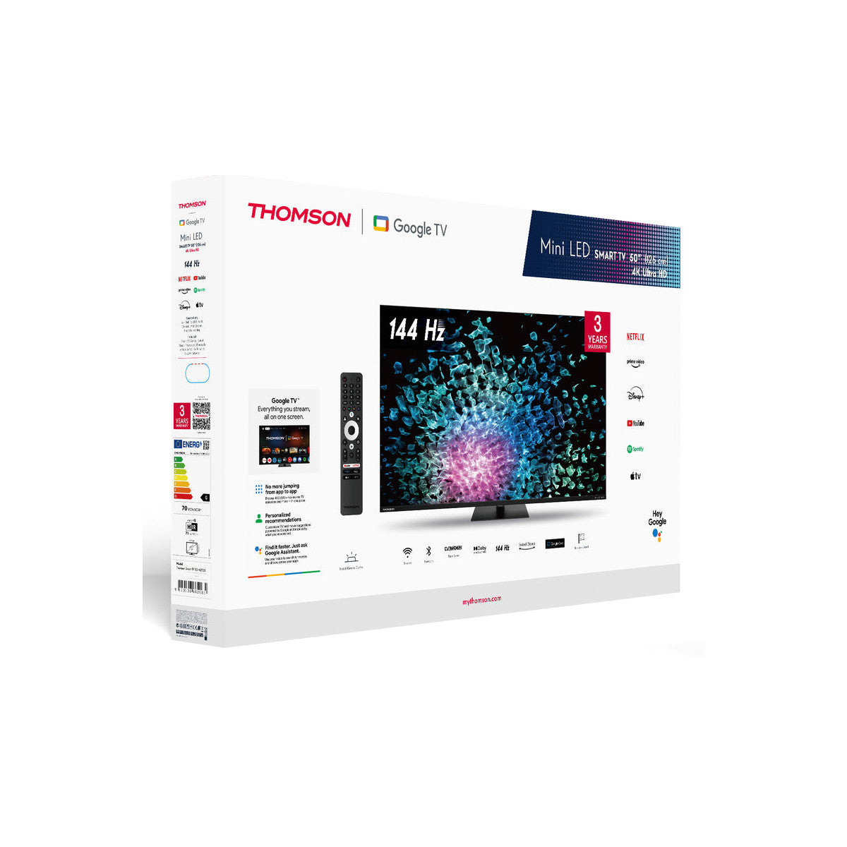 Thomson 50MG7C15 TV 127 cm (50") 4K Ultra HD Smart TV Wi-Fi Nero 320 cd/m²