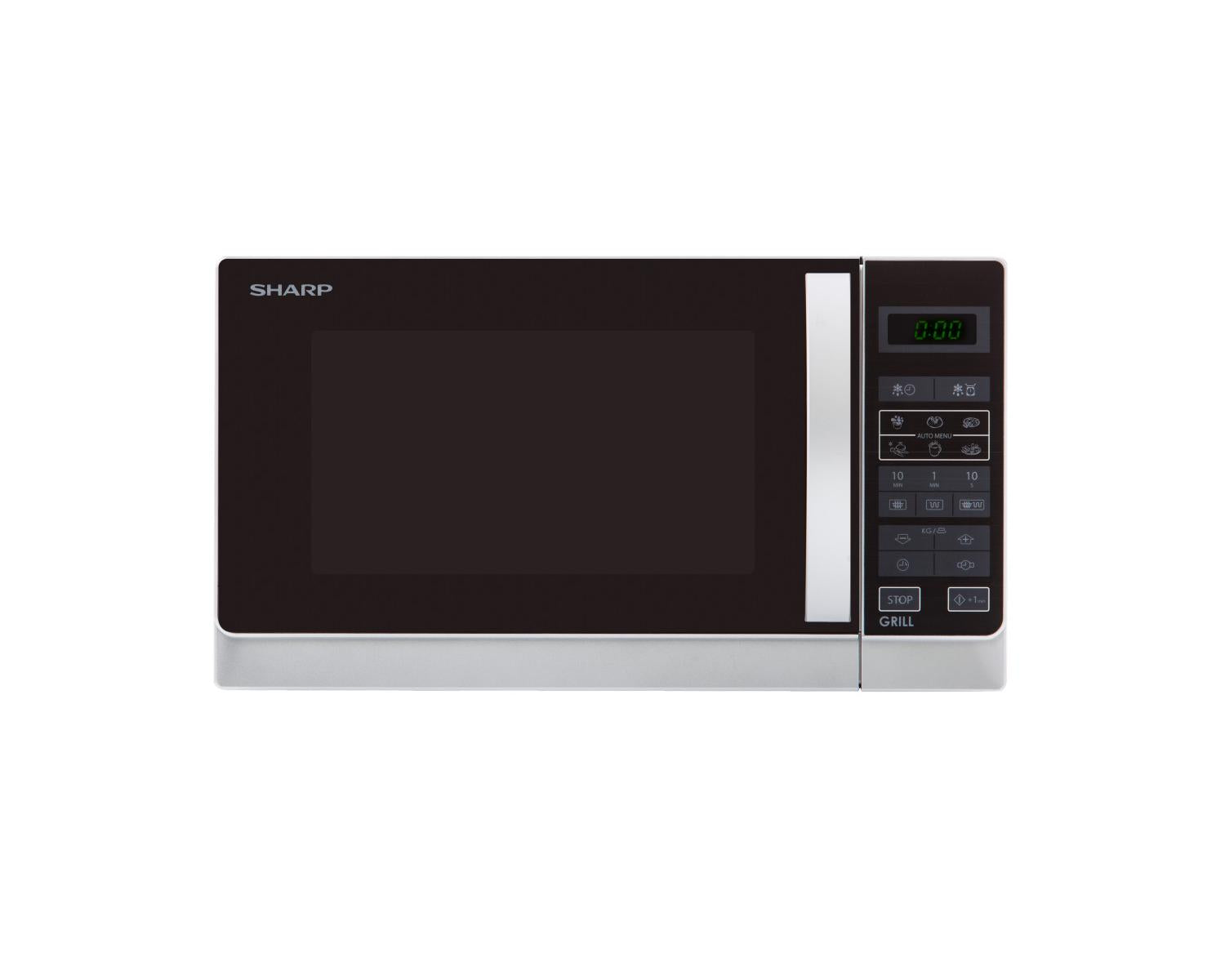 Sharp Home Appliances R742INW forno a microonde Superficie piana Microonde combinato 25 L 900 W Argento