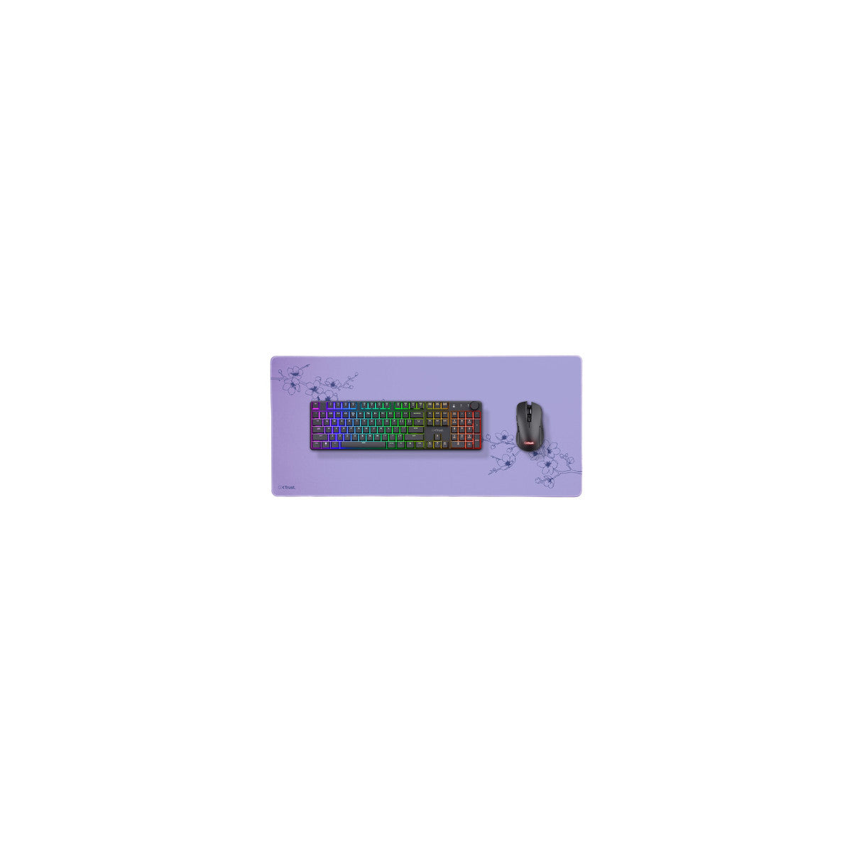 Trust GXT 759 XXL Tappetino per mouse per gioco da computer Blu, Viola