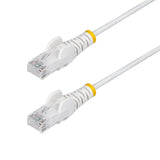 StarTech.com Cavo Ethernet CAT6 Bianco da 7m; Patch UTP con Plug RJ45 Antigroviglio e Rilievi di Trazione, Cavo Lan Slim in Rame Puro 28AWG, Sottoposto a test Fluke