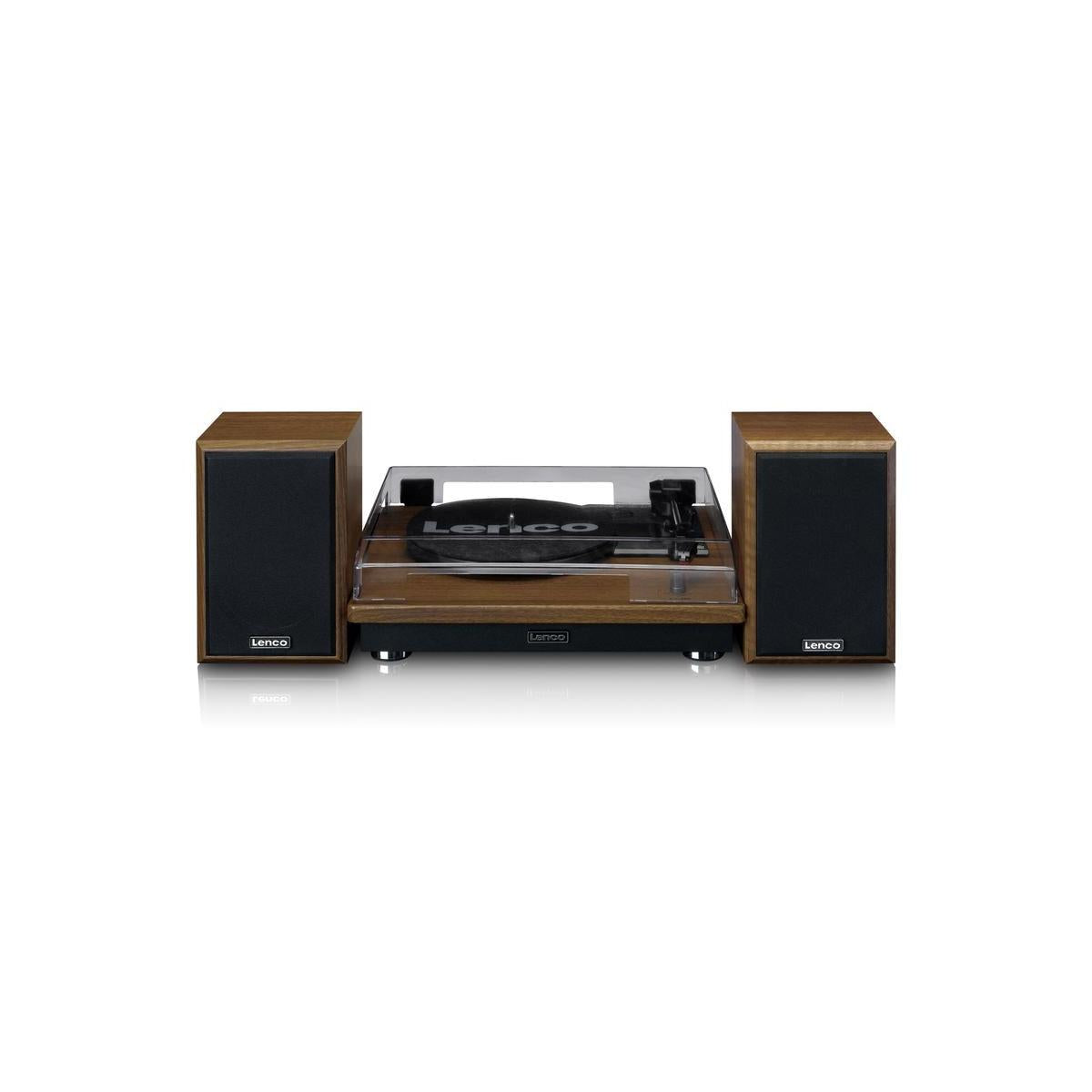 Lenco LS 100WD piatto audio Giradischi con trasmissione a cinghia Nero. Quercia Automatico