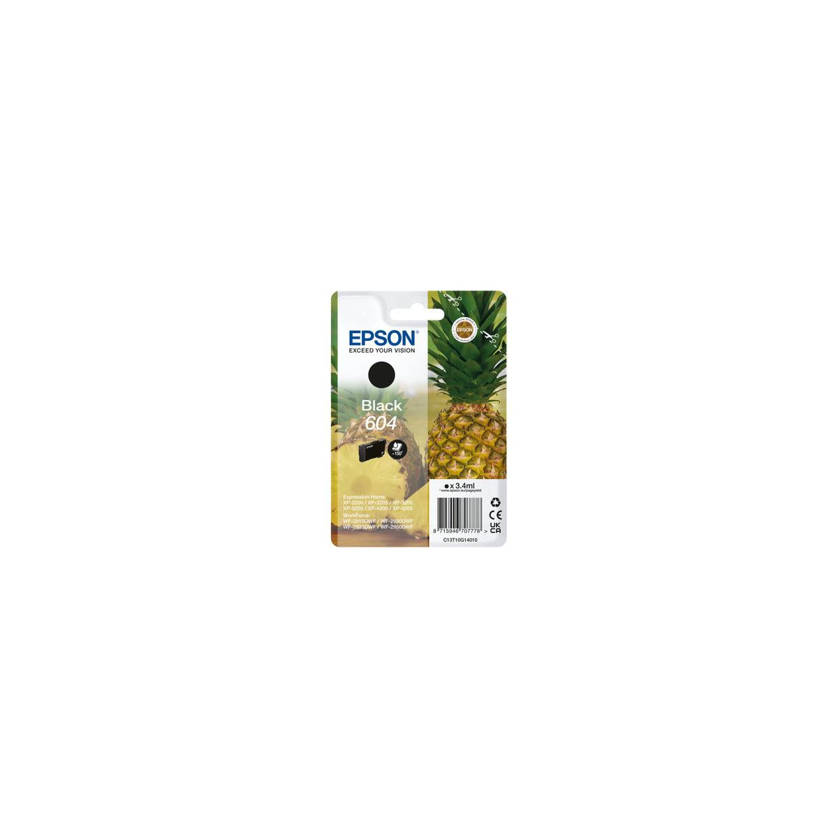 Epson 604 cartuccia d'inchiostro 1 pz Originale Resa standard Nero