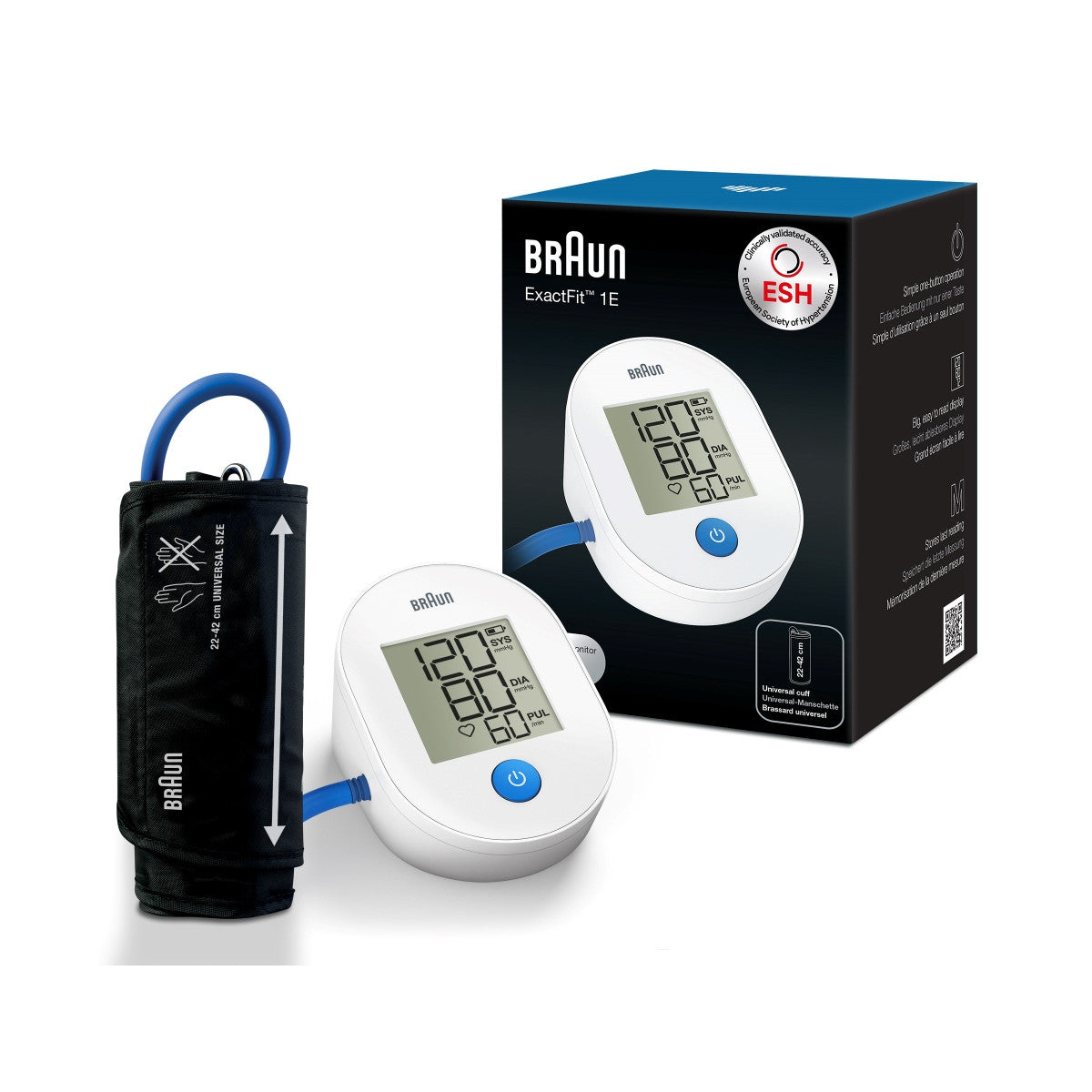 Braun ExactFit 1E Arti superiori Misuratore di pressione sanguigna automatico 1 utente