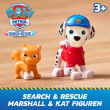 PAW Patrol : Search Rescue, Camion di Salvataggio di Marshall con 2 Personaggi, Camion Giocattolo a Retrocarica, Giocattoli per Bambini e Bambine, 3 Anni