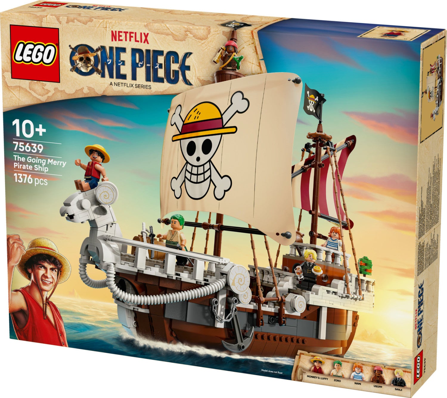 LEGO One Piece 75639 Going Merry Nave Pirata Set Costruzioni 1376 Pezzi 10 Anni