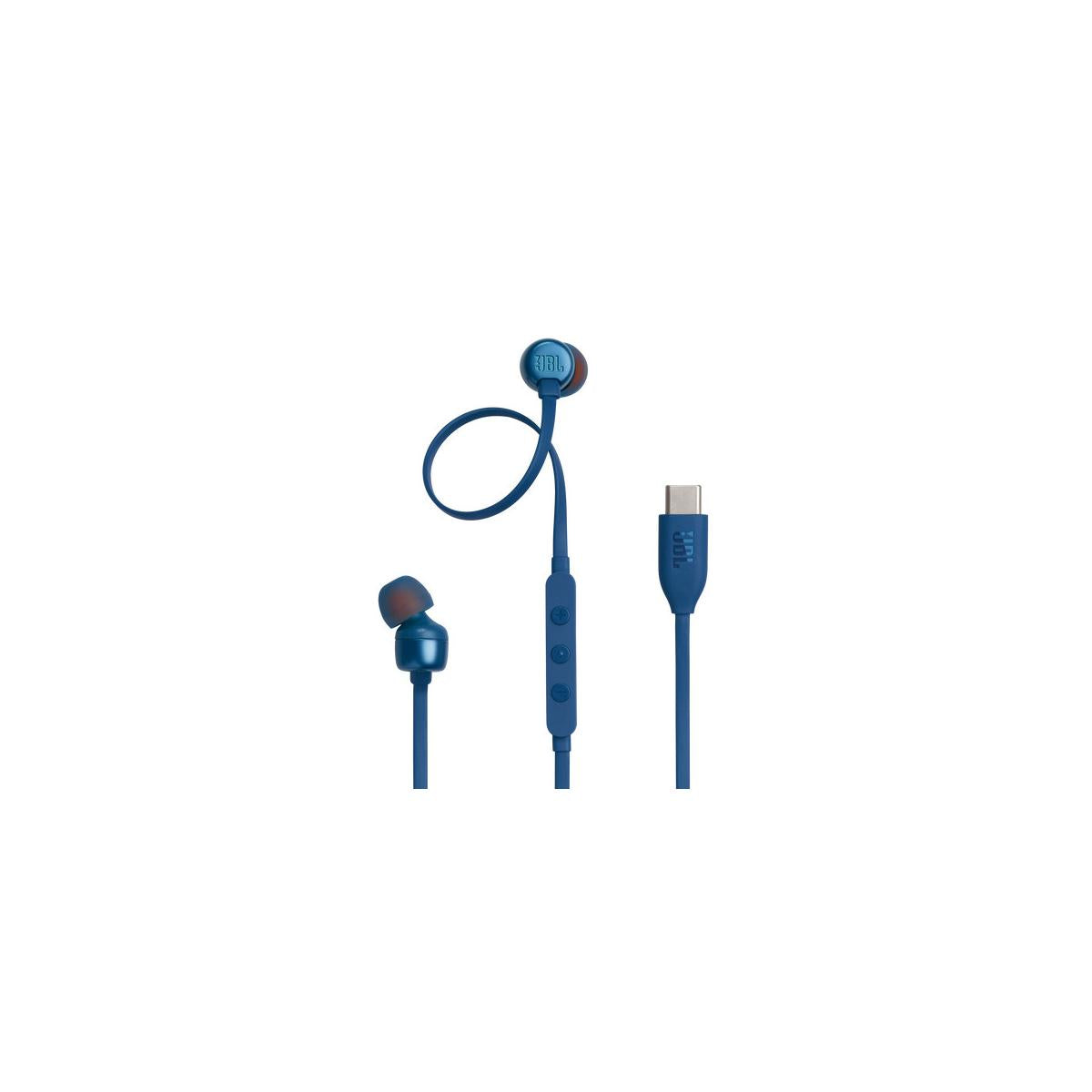 JBL Tune 310C USB Auricolare Cablato In-ear Musica e Chiamate USB tipo-C Blu