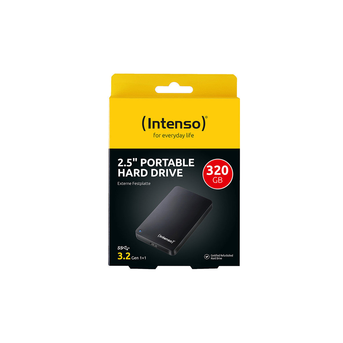 Intenso Disco Rigido Portatile 320 GB, Ricondizionato Certificato
