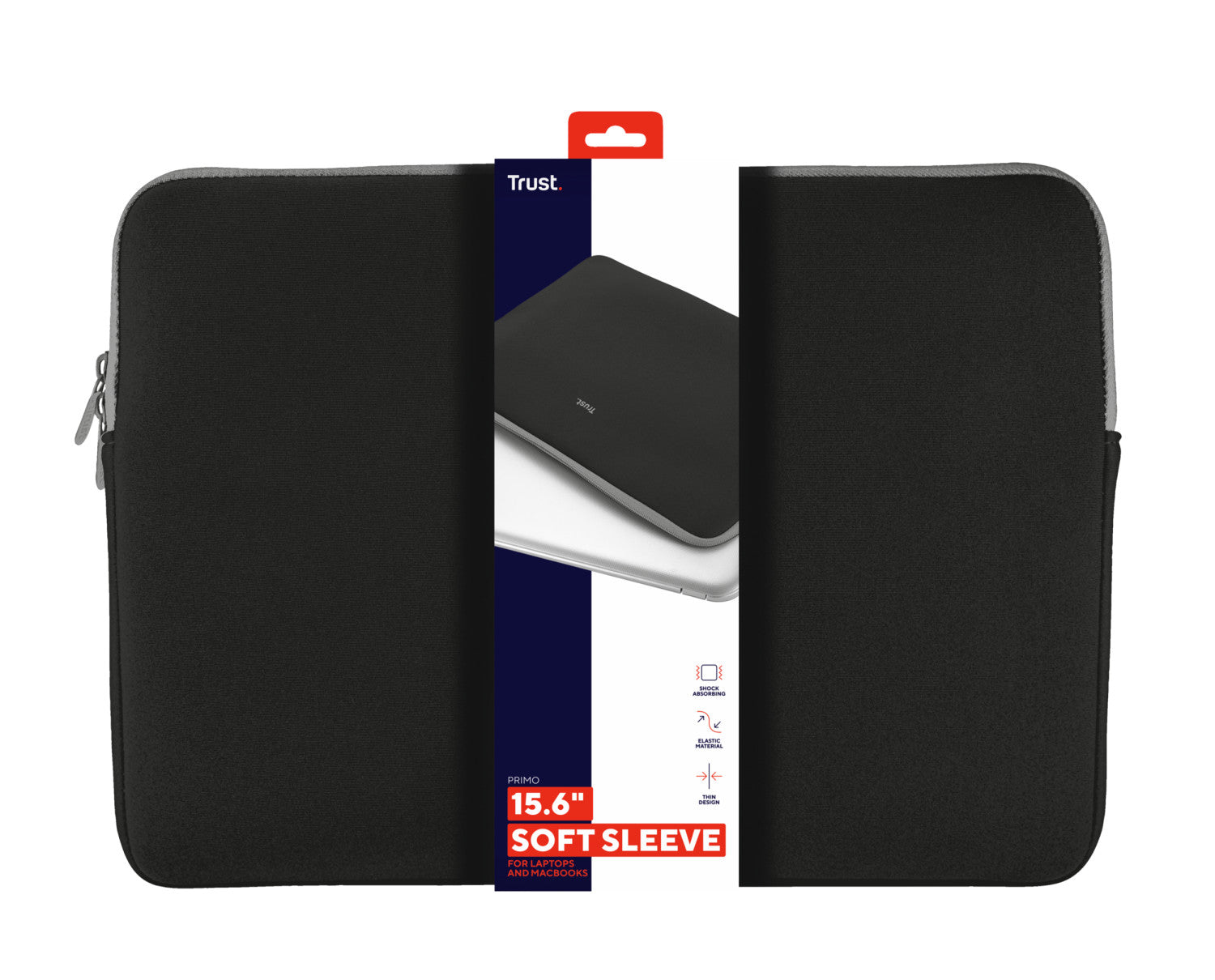 Trust 21248 borsa per laptop 39,6 cm 15.6" Custodia a tasca Nero