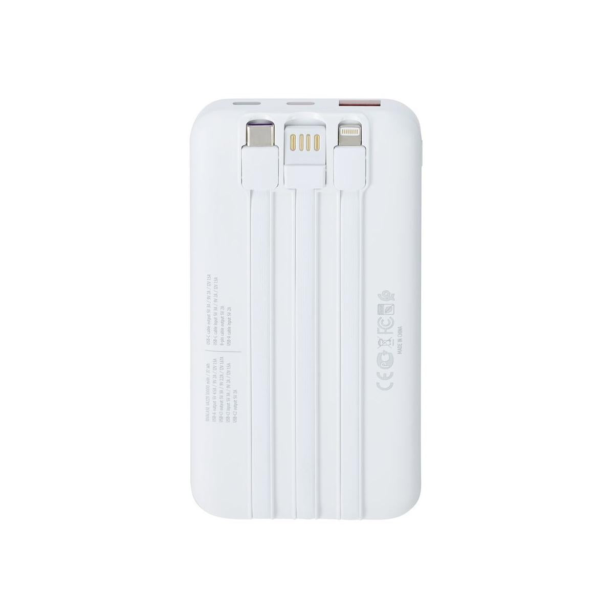 Rivacase VA2211WH batteria portatile Polimeri di litio (LiPo) 10000 mAh Bianco