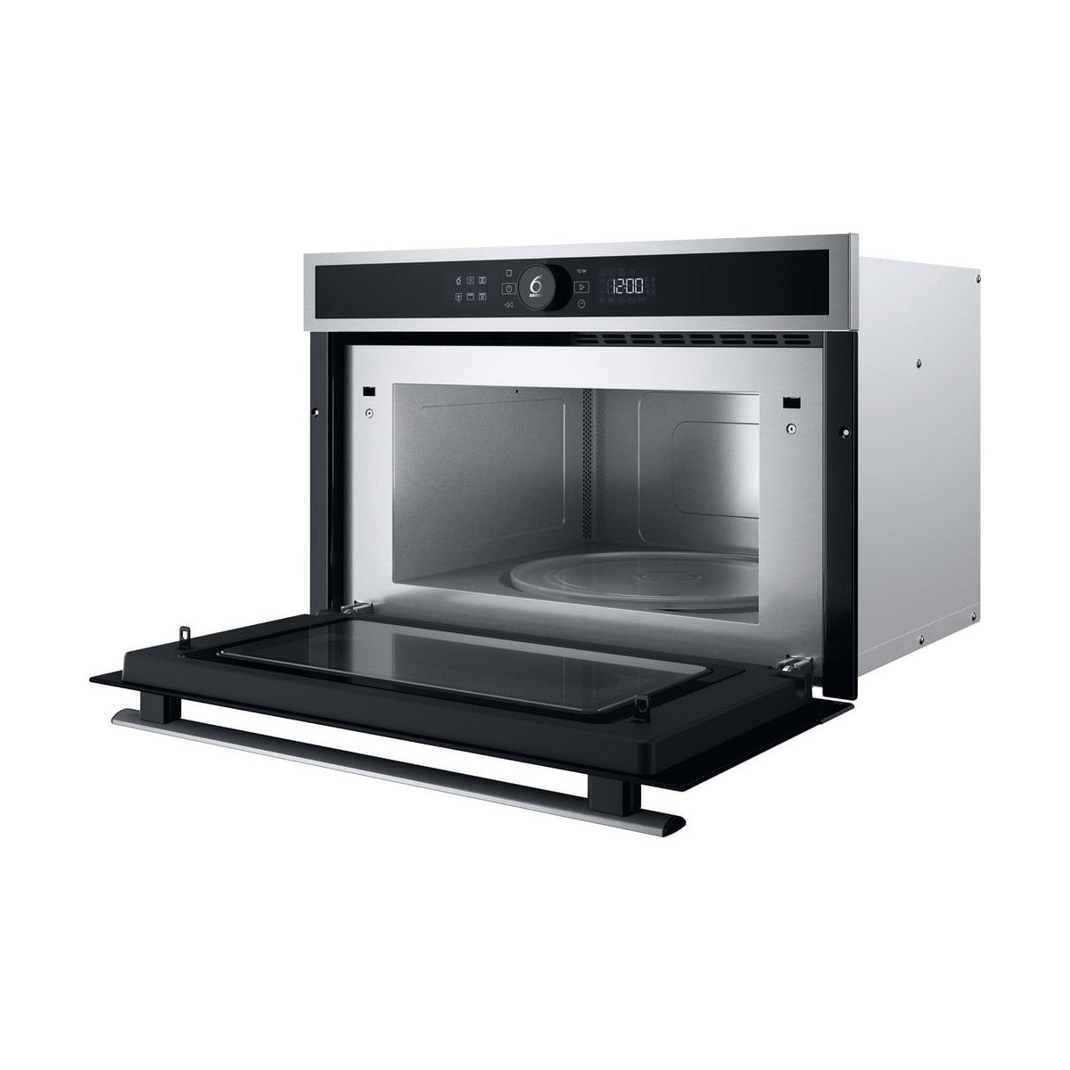 Whirlpool WMD4I4MX Microonde con grill, inox, Display Lcd 6 Senso, Crisp, 31 Lt