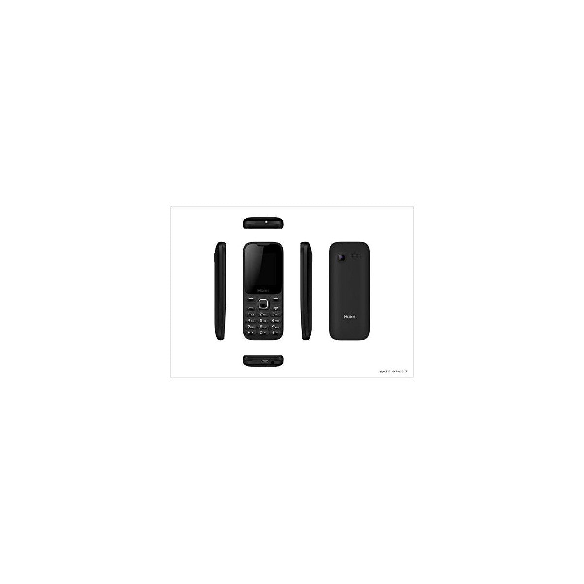 Haier M220 Cellulare Dual Sim Display 1.77" Fotocamera 1Mp Bluetooth Slot MicroSD Nero