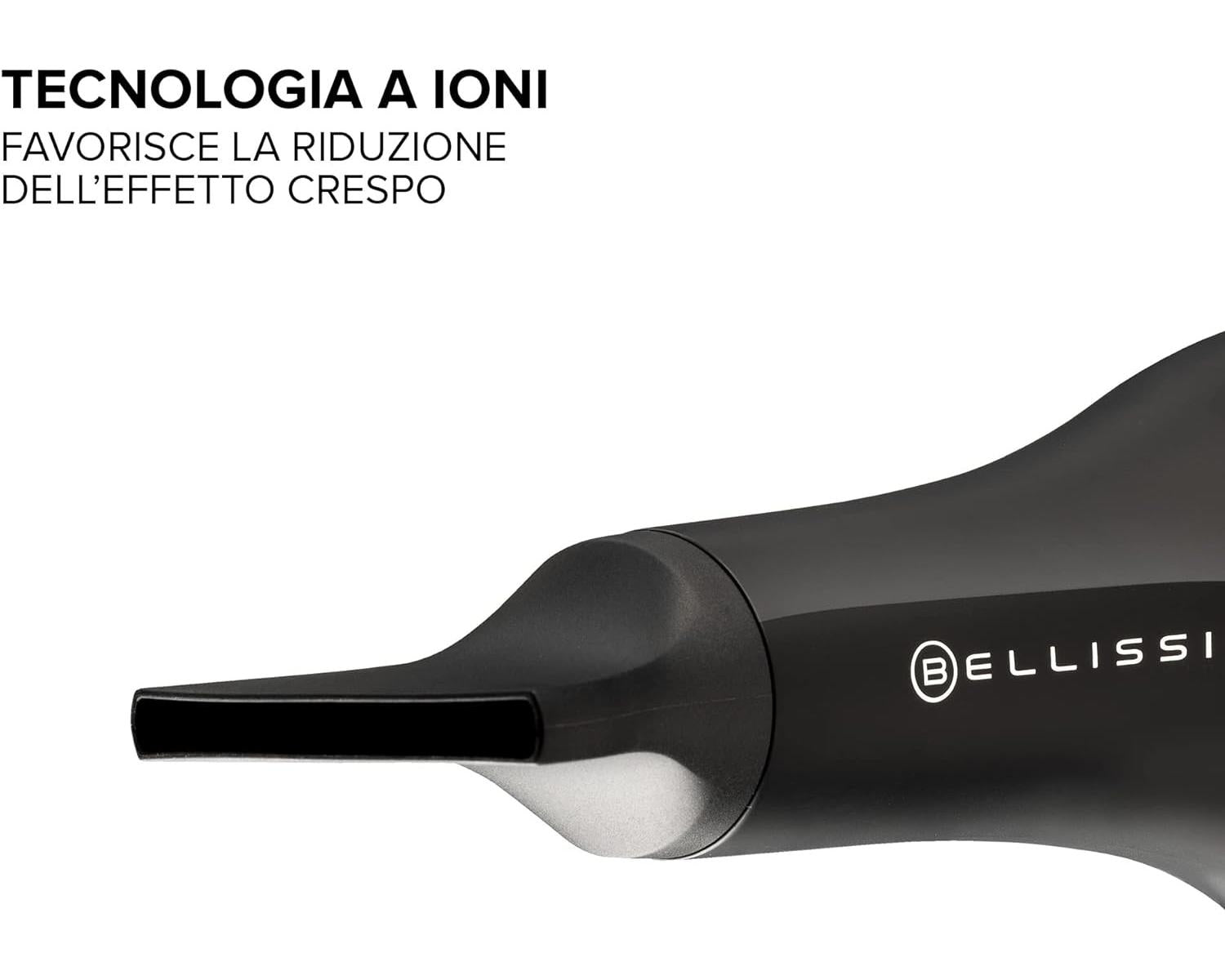 Imetec Bellissima P7 3200 Asciugacapelli Professionale Phon 2100 W Tecnologia a Ioni 2 velocita' 3 Temperature Nero Rosa