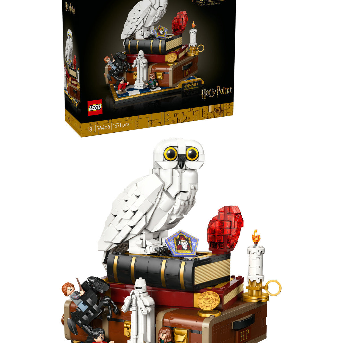 LEGO Harry Potter Pietra Filosofale Edizione del Collezionista 76466 set da costruzione 1571 pezzi per adulti