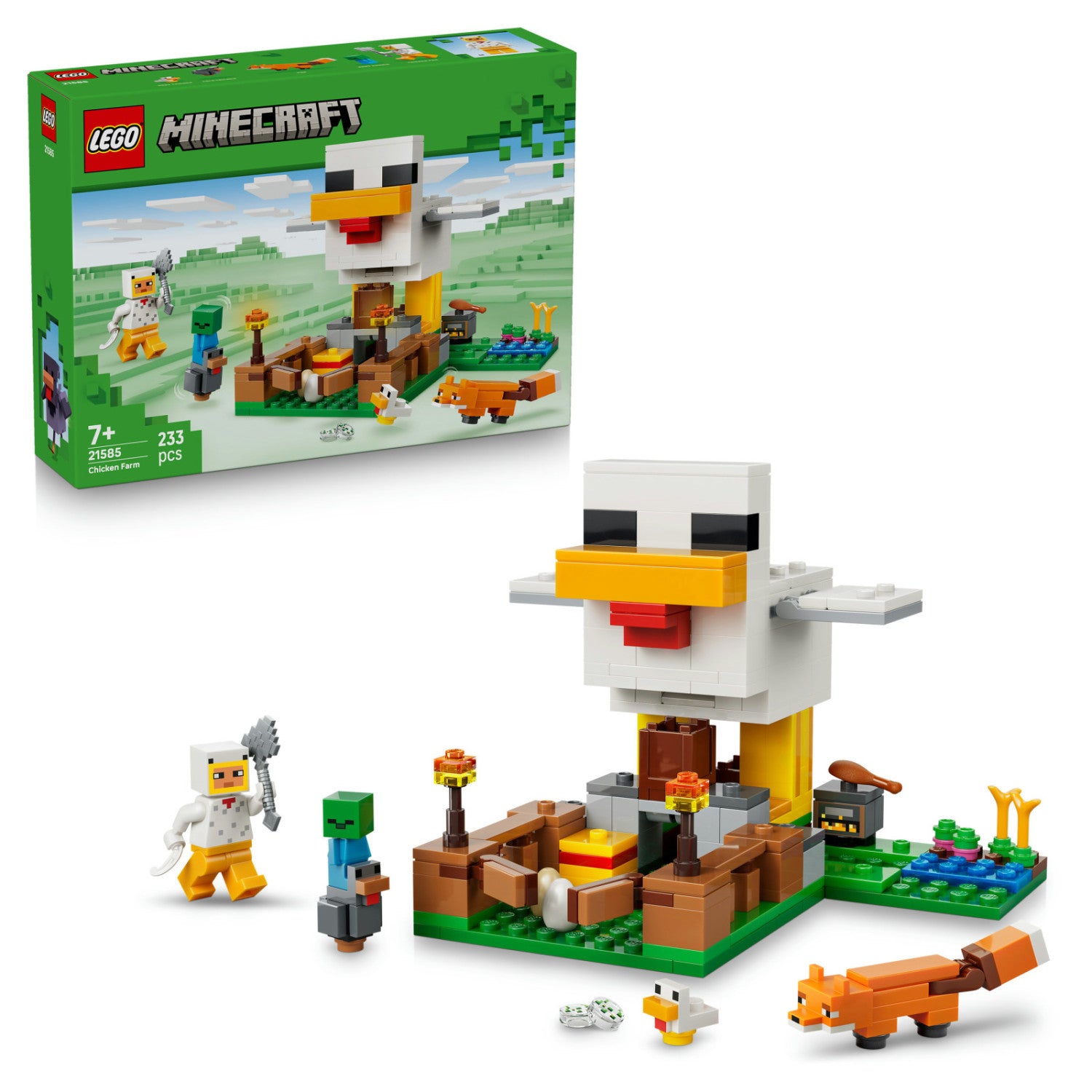 LEGO Minecraft Fattoria di Galline 21585 Set da Costruzione 233 Pezzi per Bambini 7 Anni