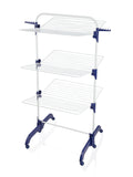 Leifheit Comfort Tower 420 Stendibiancheria da pavimento Blu, Bianco