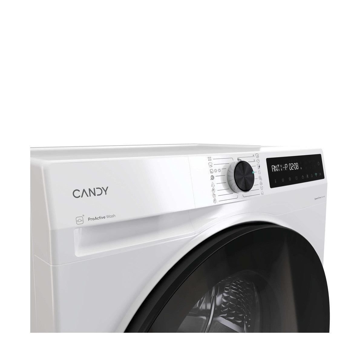 Candy ProWash 500, Lavasciuga Slim 9 5 KG, 20 più efficente della classe A, 1400 giri, Bianco, Inverter, Vapore, Wi-Fi, BWR 495BL8-S