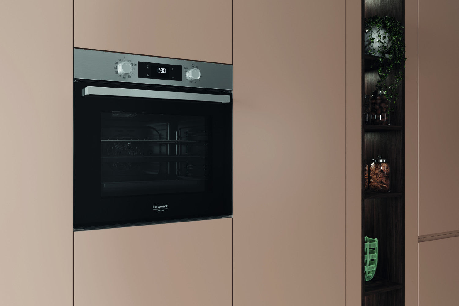 Hotpoint Ariston HAO3 K58H X forno 71 L Nero, Acciaio inox