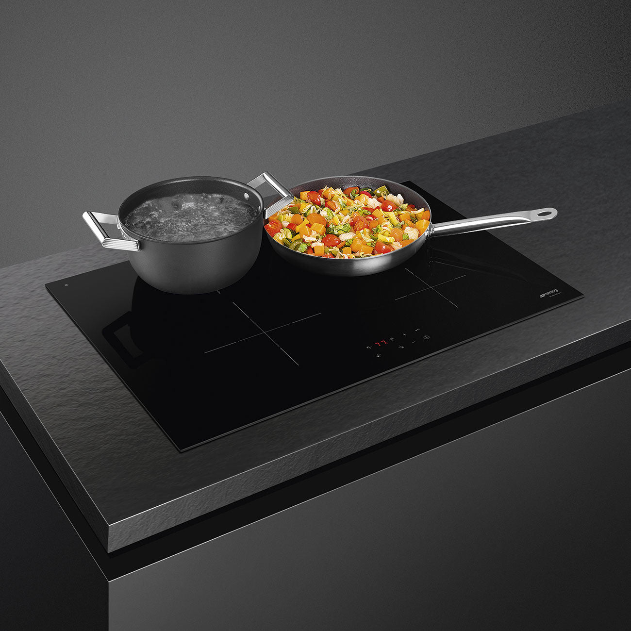 Smeg SI2741D Piano cottura a induzione Vetroceramica Da incasso 75 cm 4 Fornelli Nero