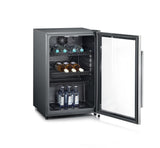 Severin FKS 8840 Cantina vino Cantinetta vino con compressore Libera installazione Nero 42 bottiglie