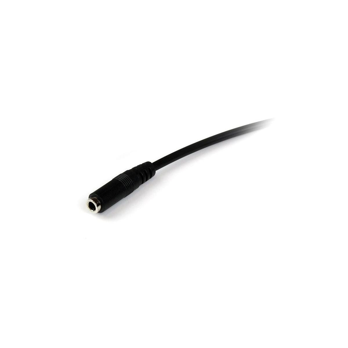 StarTech.com 2m 3.5mm/3.5mm cavo audio Nero