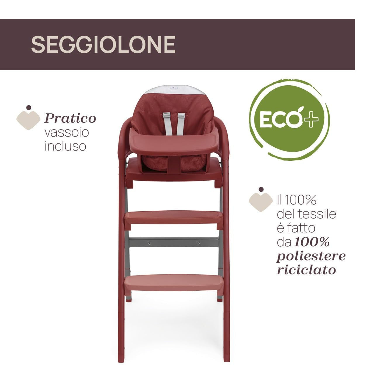 Chicco Crescendo Up Sedia Evolutiva Colorado Red Re Lux