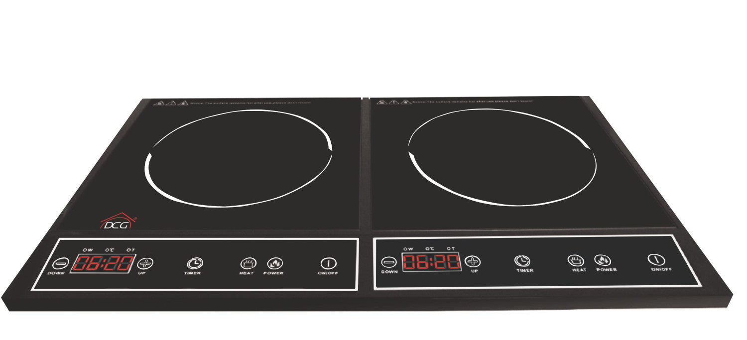 DCG Eltronic EKP2431 piano cottura Nero Da incasso Piano cottura a induzione 2 Fornelli