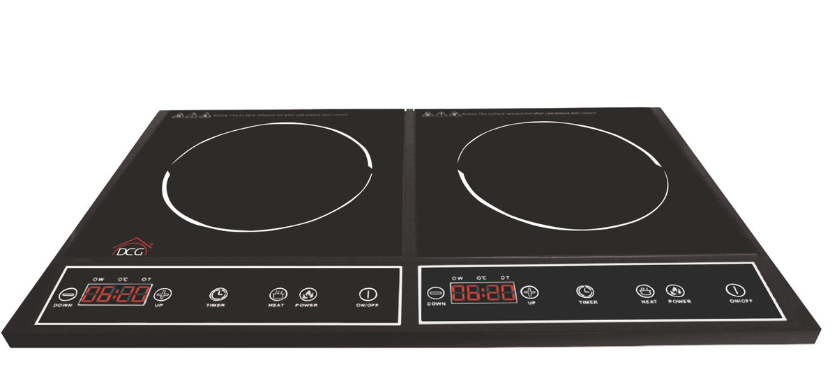 DCG Eltronic EKP2431 piano cottura Nero Da incasso Piano cottura a induzione 2 Fornelli