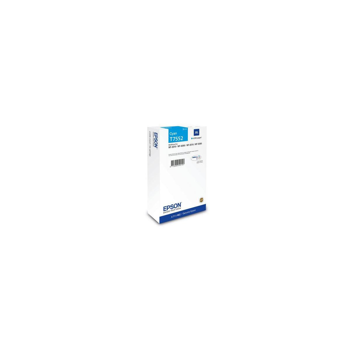 Epson C13T75524N cartuccia d'inchiostro 1 pz Compatibile Resa elevata (XL) Ciano