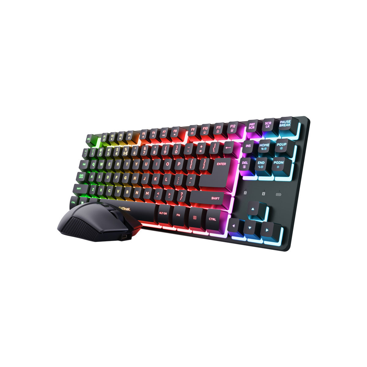 Trust GXT 832 Thado tastiera Mouse incluso Gaming RF Wireless QWERTY Italiano Nero