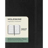 Agenda Moleskine 2027 12 Mesi Settimanale Orizzontale Pocket Nera Morbida
