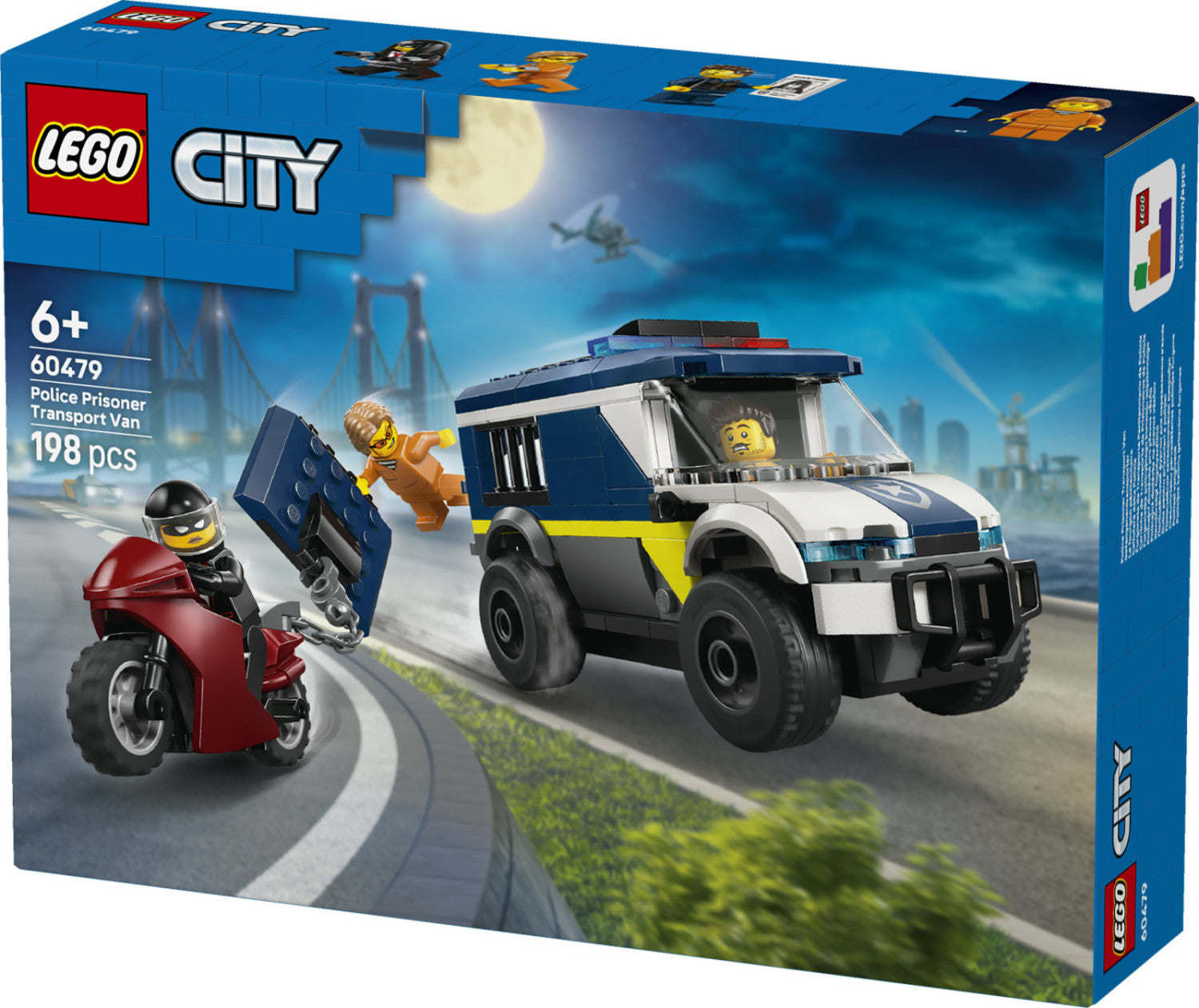 LEGO City Cellulare della Polizia 60479 Set da Costruzione 198 Pezzi 3 Minifigure 6 Anni
