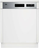 Beko b300 BDSN26430X Lavastoviglie 60cm Semi-Integrata con Cruscotto Inox Classe D 45 dBA