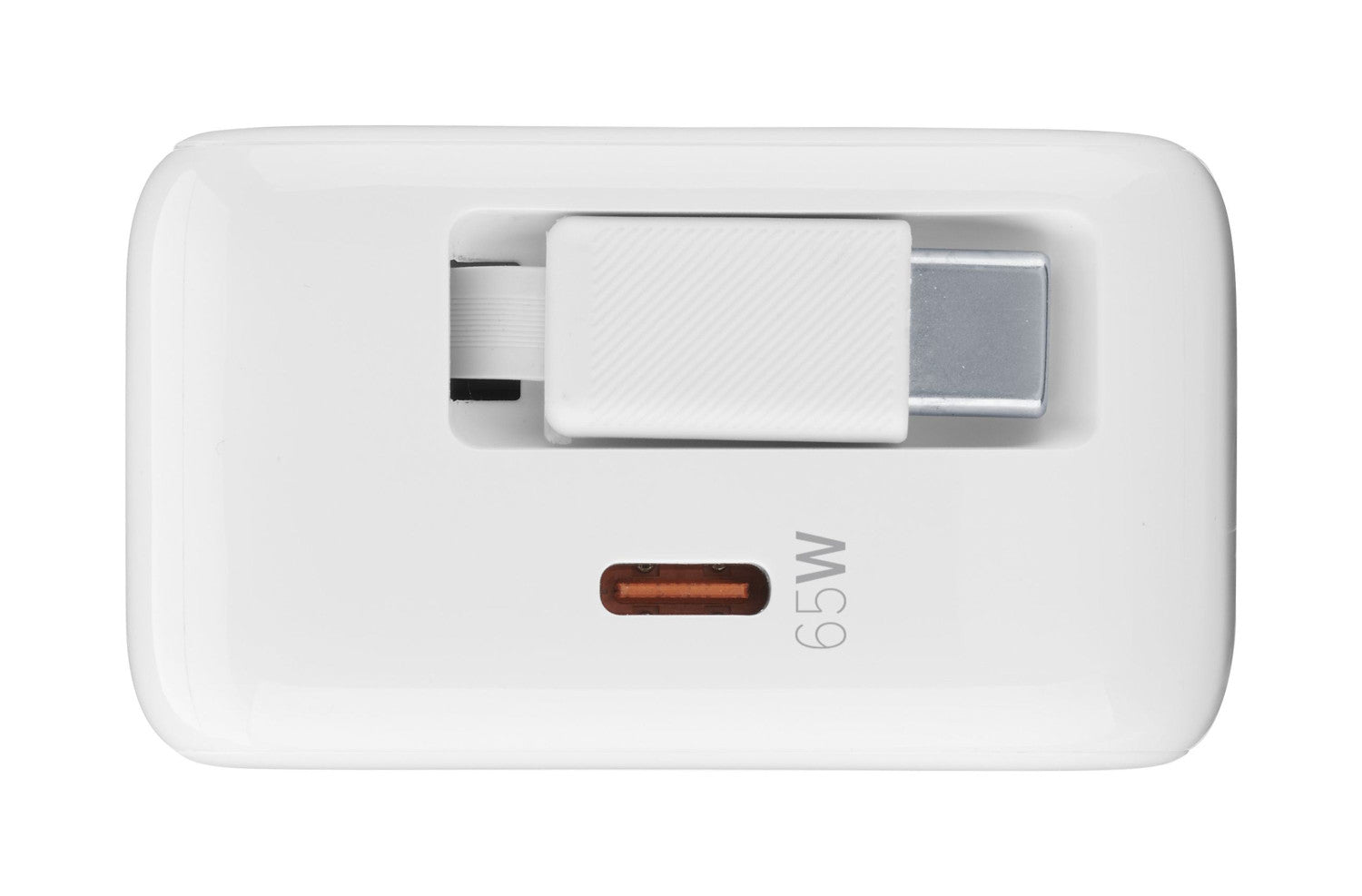 Cellularline Retractable Power 65W Caricabatterie da rete 65W con cavo retrattile USB-C e porta USB-C
