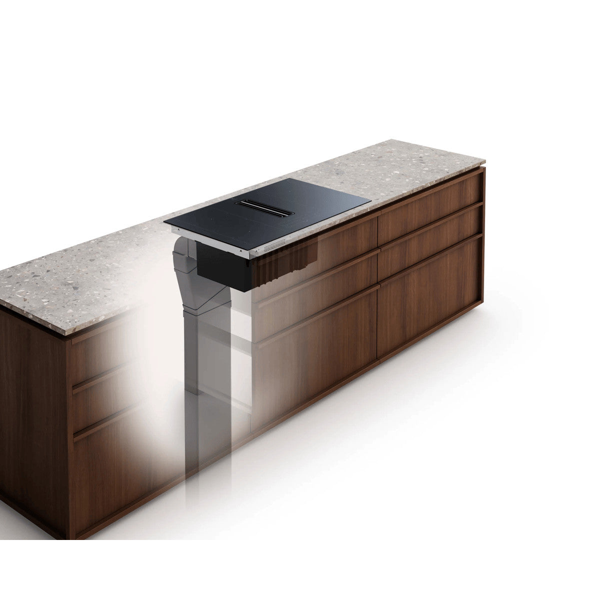 Electrolux KCD84453CK Piano ad induzione con cappa integrata Bridge con eXtractor versione aspirante Venduto come Grado B 7332543837465