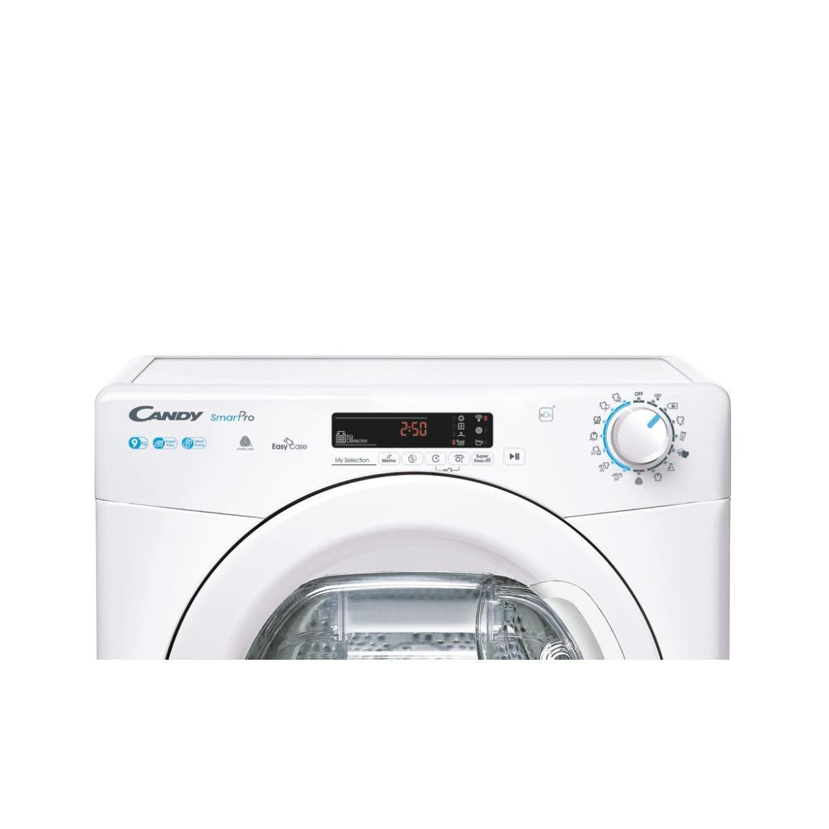 Candy Asciugatrice CSOEH9A2DES Smart Pro Libera Installazione 9 kg A Bianco